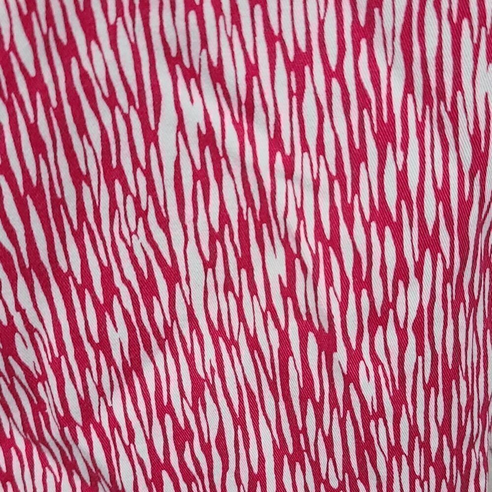 Madison Pink Zebra Print Capri Pants Size 4 Stretch Cropped Ankle Pants Resort - Picture 4 of 11